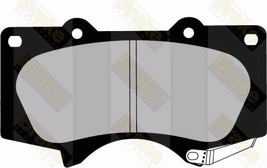 Brake Engineering PA1616 - Тормозные колодки, дисковые, комплект autodnr.net