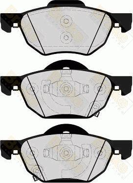 Brake Engineering PA1639 - Тормозные колодки, дисковые, комплект autodnr.net