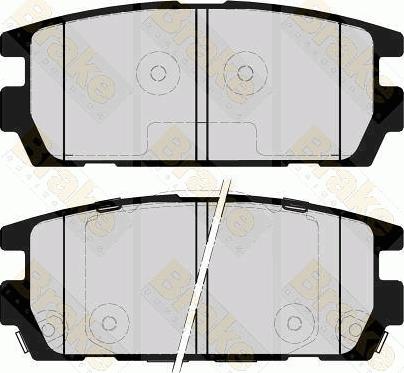 Brake Engineering PA1659 - Гальмівні колодки, дискові гальма autocars.com.ua