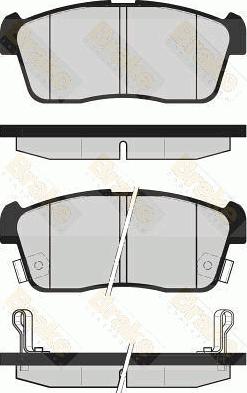 Brake Engineering PA1668 - Гальмівні колодки, дискові гальма autocars.com.ua