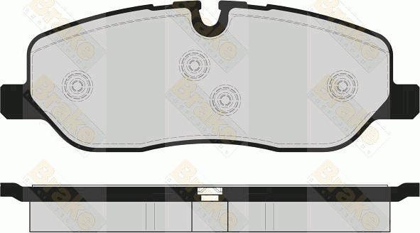 Brake Engineering PA1672 - Гальмівні колодки, дискові гальма autocars.com.ua
