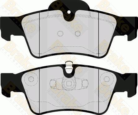 Brake Engineering PA1676 - Гальмівні колодки, дискові гальма autocars.com.ua
