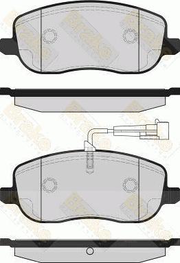 Brake Engineering PA1690 - Гальмівні колодки, дискові гальма autocars.com.ua