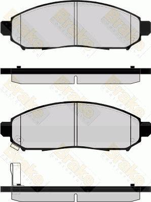 MEC-Diesel 578480 - Тормозные колодки, дисковые, комплект avtokuzovplus.com.ua