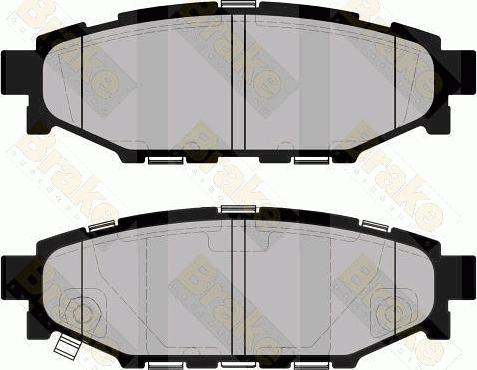 Brake Engineering PA1736 - Гальмівні колодки, дискові гальма autocars.com.ua