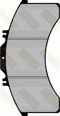 Brake Engineering PA1738 - Тормозные колодки, дисковые, комплект autodnr.net