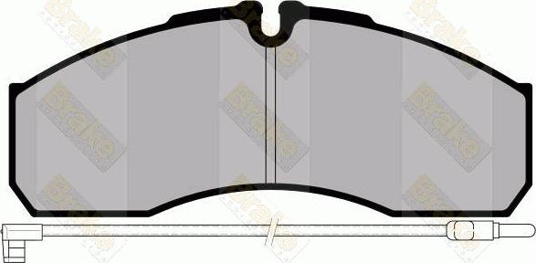 Brake Engineering PA1743 - Тормозные колодки, дисковые, комплект autodnr.net