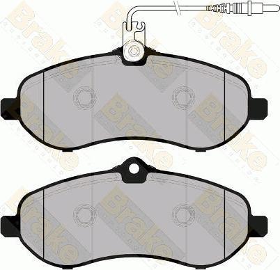 Brake Engineering PA1762 - Гальмівні колодки, дискові гальма autocars.com.ua