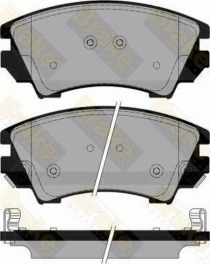 Brake Engineering PA1778 - Тормозные колодки, дисковые, комплект autodnr.net