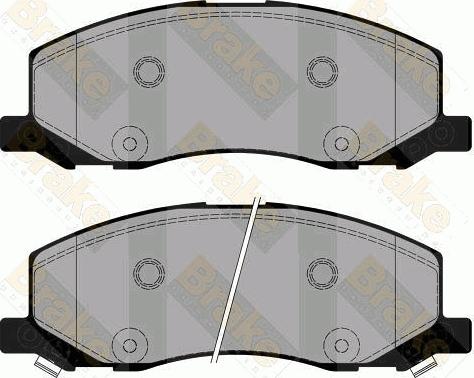 Brake Engineering PA1779 - Тормозные колодки, дисковые, комплект autodnr.net