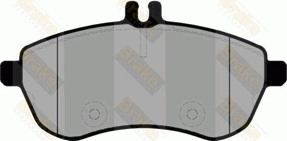 Brake Engineering PA1783 - Тормозные колодки, дисковые, комплект autodnr.net