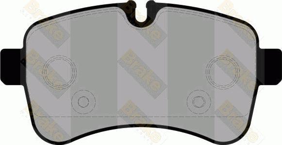 Brake Engineering PA1787 - Тормозные колодки, дисковые, комплект autodnr.net