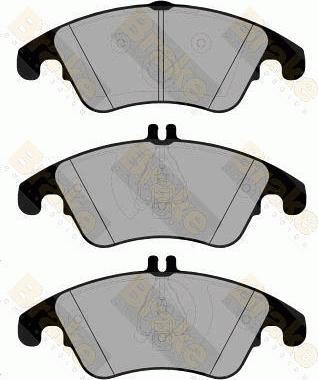 Brake Engineering PA1803 - Тормозные колодки, дисковые, комплект autodnr.net