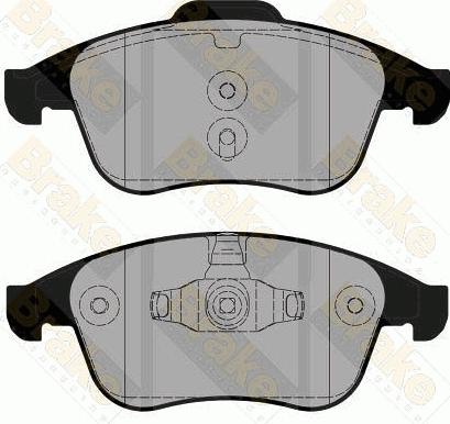 Brake Engineering PA1811 - Гальмівні колодки, дискові гальма autocars.com.ua