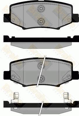 Brake Engineering PA1843 - Гальмівні колодки, дискові гальма autocars.com.ua