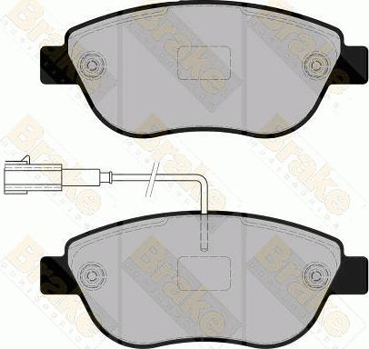 Brake Engineering PA1860 - Гальмівні колодки, дискові гальма autocars.com.ua