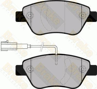 Brake Engineering PA1861 - Гальмівні колодки, дискові гальма autocars.com.ua