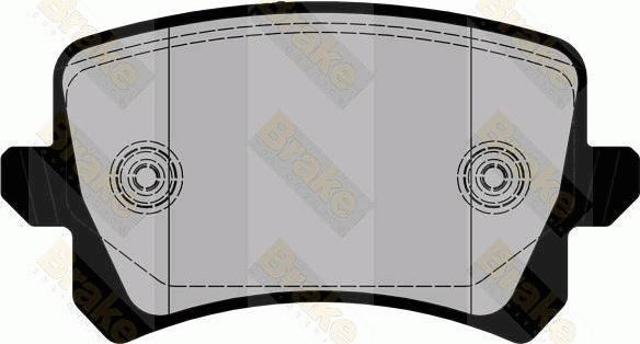 Brake Engineering PA1862 - Тормозные колодки, дисковые, комплект autodnr.net