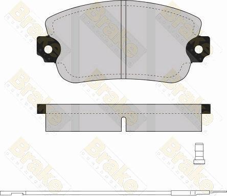 Brake Engineering PA256 - Гальмівні колодки, дискові гальма autocars.com.ua