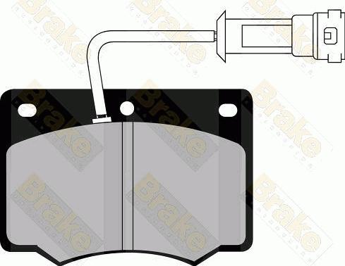 Brake Engineering PA336 - Тормозные колодки, дисковые, комплект autodnr.net