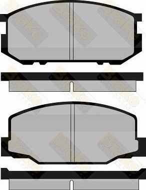 Brake Engineering PA407 - Гальмівні колодки, дискові гальма autocars.com.ua