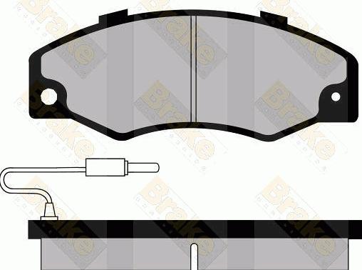 Brake Engineering PA436 - Гальмівні колодки, дискові гальма autocars.com.ua