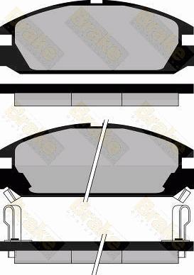 Brake Engineering PA463 - Гальмівні колодки, дискові гальма autocars.com.ua