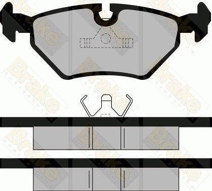 Brake Engineering PA484 - Тормозные колодки, дисковые, комплект autodnr.net