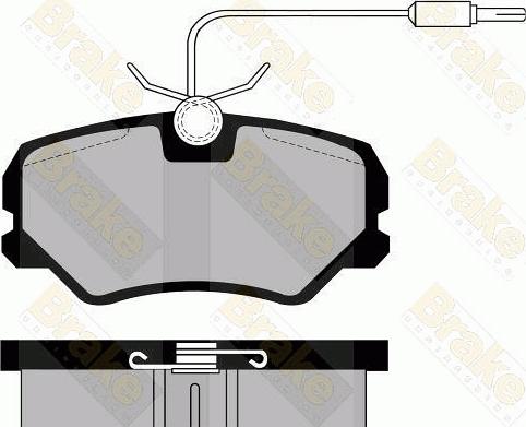 Brake Engineering PA493 - Гальмівні колодки, дискові гальма autocars.com.ua