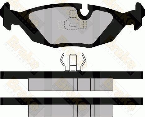 Brake Engineering PA501 - Гальмівні колодки, дискові гальма autocars.com.ua