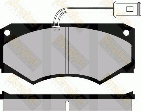 Brake Engineering PA510 - Тормозные колодки, дисковые, комплект autodnr.net