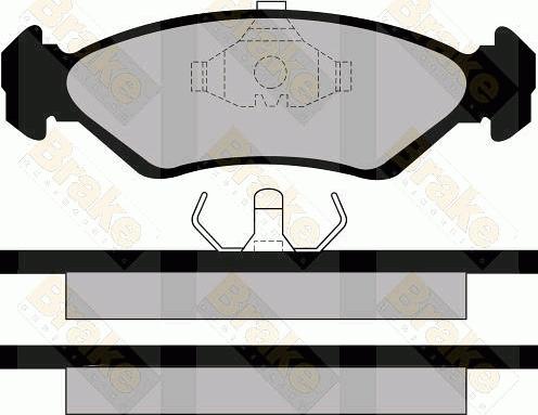 Brake Engineering PA517 - Гальмівні колодки, дискові гальма autocars.com.ua