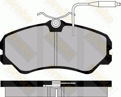 Brake Engineering PA520 - Гальмівні колодки, дискові гальма autocars.com.ua