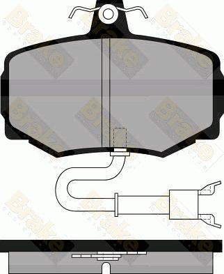 Brake Engineering PA526 - Гальмівні колодки, дискові гальма autocars.com.ua