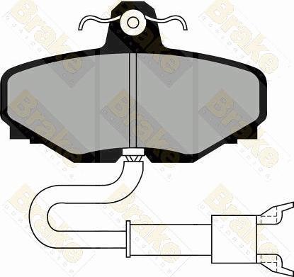 Brake Engineering PA527 - Гальмівні колодки, дискові гальма autocars.com.ua