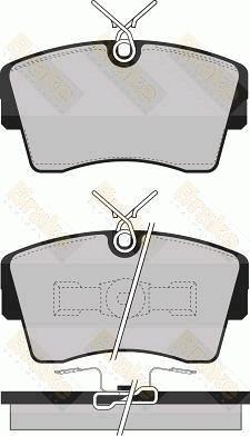 Brake Engineering PA529 - Гальмівні колодки, дискові гальма autocars.com.ua