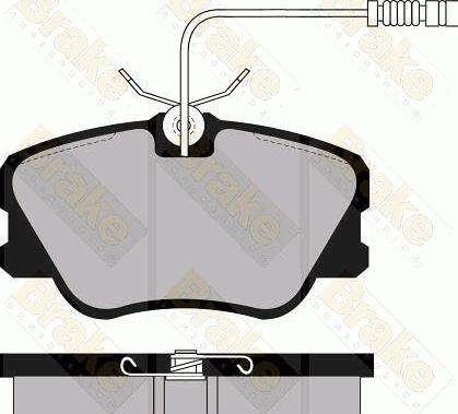 Brake Engineering PA532 - Гальмівні колодки, дискові гальма autocars.com.ua