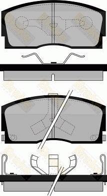 Brake Engineering PA546 - Тормозные колодки, дисковые, комплект autodnr.net