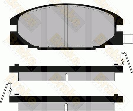 Brake Engineering PA549 - Гальмівні колодки, дискові гальма autocars.com.ua