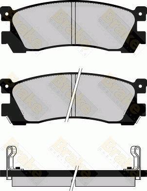 Brake Engineering PA551 - Гальмівні колодки, дискові гальма autocars.com.ua