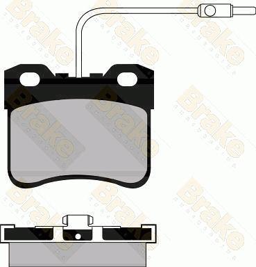 Brake Engineering PA561 - Гальмівні колодки, дискові гальма autocars.com.ua