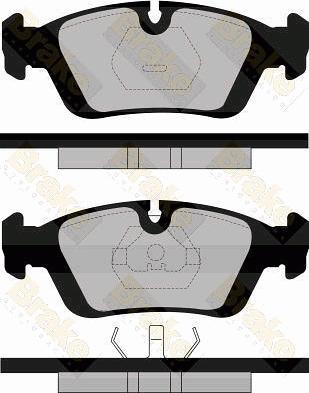 Brake Engineering PA602 - Тормозные колодки, дисковые, комплект autodnr.net