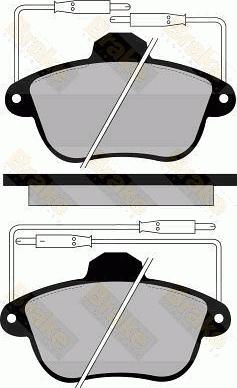 Brake Engineering PA807 - Гальмівні колодки, дискові гальма autocars.com.ua