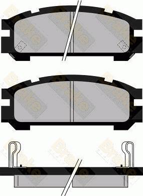 Brake Engineering PA823 - Тормозные колодки, дисковые, комплект autodnr.net