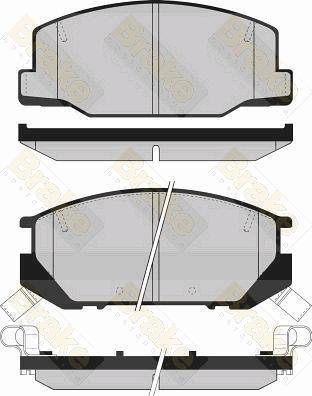 Brake Engineering PA851 - Гальмівні колодки, дискові гальма autocars.com.ua