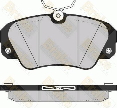 Brake Engineering PA859 - Гальмівні колодки, дискові гальма autocars.com.ua