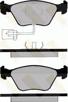 Roulunds Rubber 633281 - Гальмівні колодки, дискові гальма autocars.com.ua