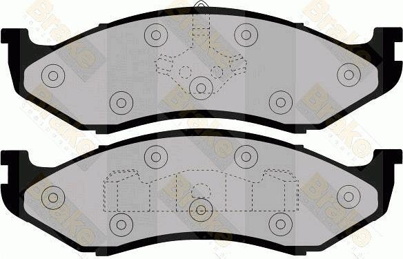 Brake Engineering PA992 - Гальмівні колодки, дискові гальма autocars.com.ua