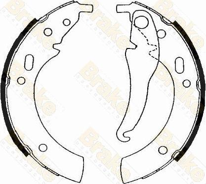 Brake Engineering SH1094 - Комплект тормозных колодок, барабанные autodnr.net