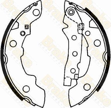 Brake Engineering SH1162 - Комплект тормозных колодок, барабанные autodnr.net